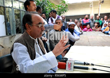 Dhaka, Bangladesch - Dezember 20, 2018: Bangladesh Nationalist Party (BNP) Kandidaten Mirza Abbas Parlament Wahlkampf bei Dhaka-8 Wahlkreise in Dhaka Shahjahanpur. Credit: SK Hasan Ali/Alamy leben Nachrichten Stockfoto