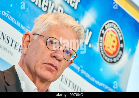 München, Deutschland. 20. Dez 2018. Franz Reindl, DEB-Präsident, halbe Größe, Porträt, in der Pressekonferenz in München, Deutschland, 20. Dezember 2018, Saison 2018/2019, © Peter Schatz/Alamy leben Nachrichten Stockfoto