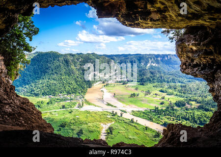 Cueva Ventana cave in Puerto Rico lokale Attraktion Stockfoto