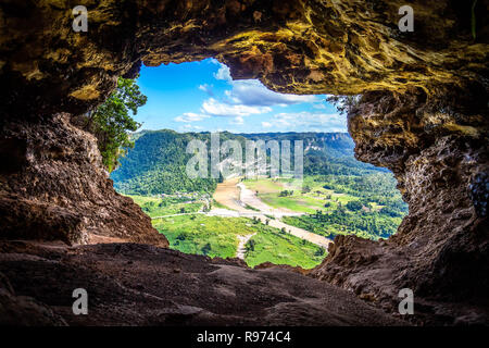 Cueva Ventana cave in Puerto Rico lokale Attraktion Stockfoto