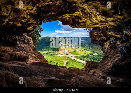 Cueva Ventana cave in Puerto Rico lokale Attraktion Stockfoto