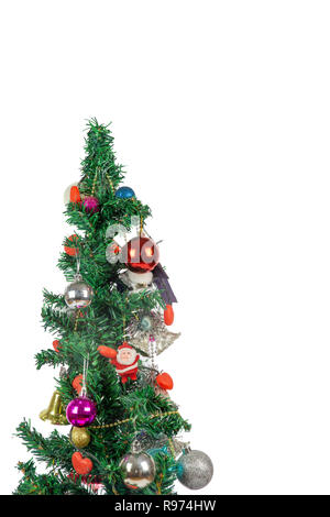 Schönen Weihnachtsbaum auf einem weißen Hintergrund - Bild Stockfoto