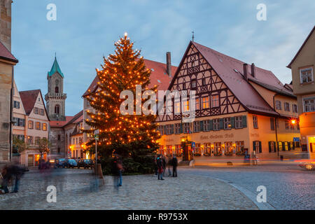 Weihnachten, Dinkelsbühl, Deutschland Stockfoto