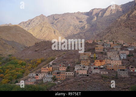 Stadt Ouarzazate in Marokko Toubkal Mountain Trail, Afrika Stockfoto