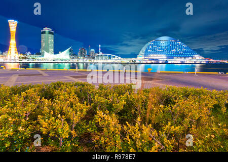 Nacht Blick auf Kobe, Japan Stockfoto