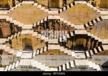 Panna Meena ka Kund stepwell, Jaipur, Rajasthan, Indien Stockfoto