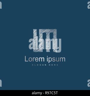 Ersten Buchstaben im Logo Vorlage Vektor Design. Abstrakte Buchstaben Logo Design Stock Vektor