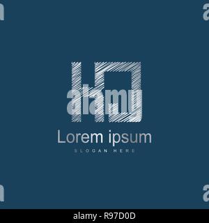 Initial KJ-Logo Vorlage Vektor Design. Abstrakte Buchstaben Logo Design Stock Vektor