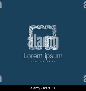 Initial LZ Logo Vorlage Vektor Design. Abstrakte Buchstaben Logo Design Stock Vektor