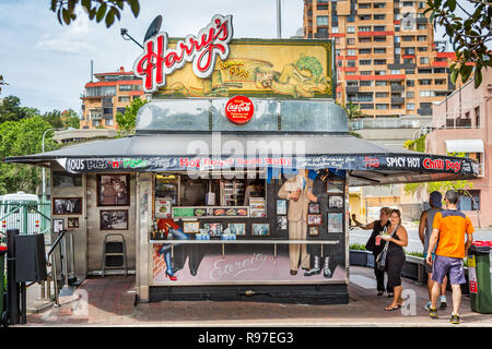 Harry's Original Café de Wheels - berühmte Torte Warenkorb - in Woolloomooloo, Eupen, New South Wales, Australien, am 17. Oktober 2013 Stockfoto