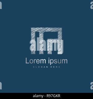 Anfangsbuchstaben MA Logo Vorlage Vektor Design Stock Vektor