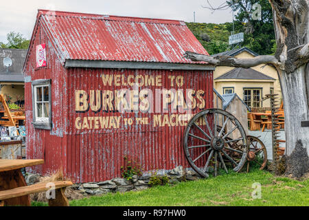 Burkes Pass, Canterbury, Südinsel, Neuseeland Stockfoto