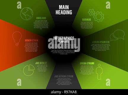 Vektor Firmenprofil Infografik Bild Vorlage mit verschiedenen ...