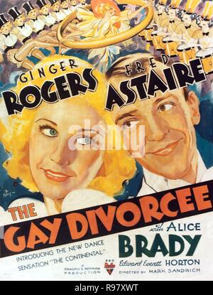 Original Film Titel: THE GAY DIVORCEE. Englischer Titel: The GAY DIVORCEE. Jahr: 1934. Regie: MARK SANDRICH. Credit: RKO/Album Stockfoto