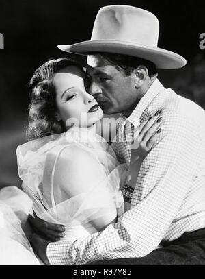 Original Film Titel: DER COWBOY UND DIE DAME. Englischer Titel: DER COWBOY UND DIE DAME. Jahr: 1938. Regie: H.C. POTTER. Stars: Gary Cooper; Merle Oberon. Quelle: UNITED ARTISTS/Samuel Goldwyn/Album Stockfoto