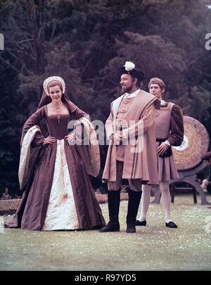 Original Film Titel: ANNE DER TAUSEND TAGE. Englischer Titel: ANNE DER TAUSEND TAGE. Jahr: 1969. Regie: CHARLES JARROTT. Stars: ENRIQUE VIII DE INGLATERRA; Anne Boleyn; Richard Burton, Geneviève Bujold. Quelle: UNIVERSAL PICTURES/Album Stockfoto