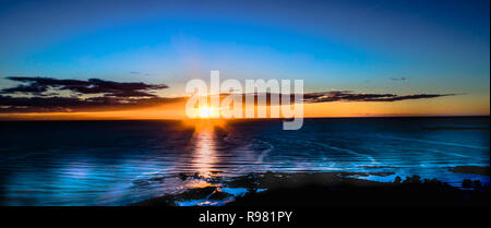 Sunrise Timaru South Island, Neuseeland Stockfoto