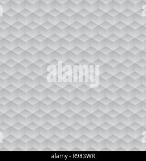 Band Textur aus grauer Würfel. 3d geometrische Muster. Vector Illustration. Abstrakte geometrische Hintergrund mit Eiswürfeln. Stock Vektor