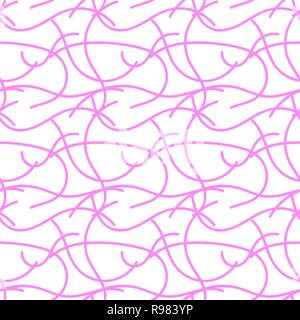 Abstrakte lineare nahtlose Hintergrund. Vector Illustration. Einfache nahtlose Muster Stock Vektor