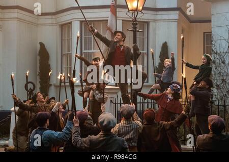 Original Film Titel: MARY POPPINS ZURÜCK. Englischer Titel: MARY POPPINS ZURÜCK. Jahr: 2018. Regie: Rob Marshall. Stars: Emily Blunt. Credit: LUCAMAR PRODUKTIONEN/MARC PLATT PRODUKTIONEN/WALT DISNEY/Album Stockfoto