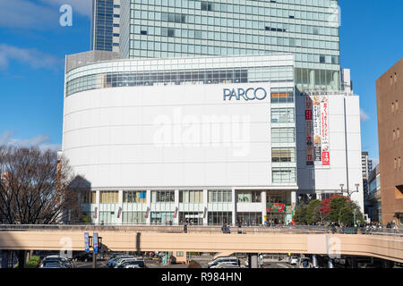 Sendai Station Eingang West, Sendai Stadt, Präfektur Miyagi, Japan Stockfoto