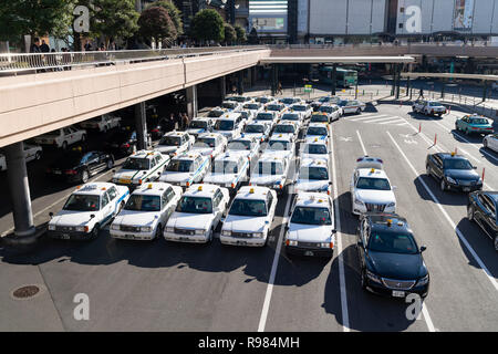 Sendai Station Eingang West, Sendai Stadt, Präfektur Miyagi, Japan Stockfoto