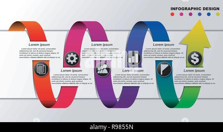 Infografik-Design-Vorlage. Stock Vektor