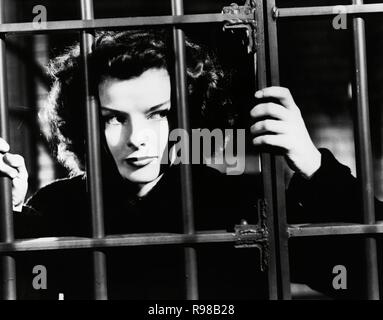 Original Film Titel: UP BABY BRINGT. Englischer Titel: Bringing up baby. Jahr: 1938. Regie: Howard Hawks. Stars: Katharine Hepburn. Credit: RKO/Album Stockfoto