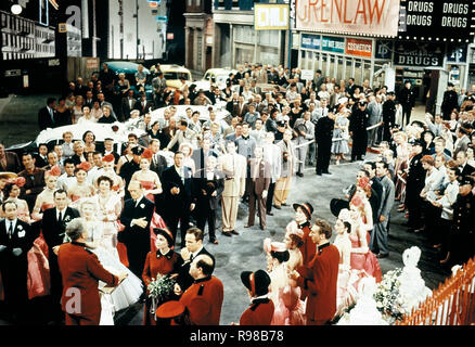 Original Film Titel: Jungs und Puppen. Englischer Titel: Jungs und Puppen. Jahr: 1955. Regie: JOSEPH L. MANKIEWICZ. Stars: JEAN SIMMONS, Frank Sinatra, Marlon Brando, VIVIAN BLAINE. Credit: M. G. M/Samuel Goldwyn/Album Stockfoto