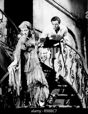 Original Film Titel: A streetcar named desire. Englischer Titel: A streetcar named desire. Jahr: 1951. Regie: Elia Kazan. Stars: VIVIEN LEIGH; Marlon Brando. Quelle: WARNER BROTHERS/Album Stockfoto