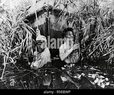 Original Film Titel: DER AFRICAN QUEEN. Englischer Titel: THE AFRICAN QUEEN. Jahr: 1951. Regie: John HUSTON. Stars: Humphrey Bogart, Katharine Hepburn. Quelle: UNITED ARTISTS/Album Stockfoto