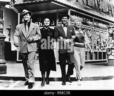 Original Film Titel: Jungs und Puppen. Englischer Titel: Jungs und Puppen. Jahr: 1955. Regie: JOSEPH L. MANKIEWICZ. Stars: JEAN SIMMONS, Frank Sinatra, Marlon Brando, VIVIAN BLAINE. Credit: M. G. M/Samuel Goldwyn/Album Stockfoto