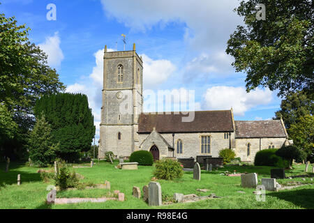 Die Pfarrkirche des hl. Thomas Becket, Westerleigh Road, Pucklechurch, Gloucestershire, England, Vereinigtes Königreich. Stockfoto