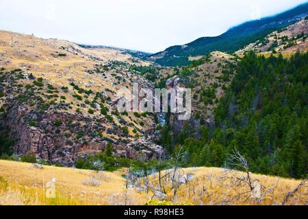 Wyoming Shell Canyon, Bighorn Mountains Stockfoto