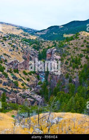 Wyoming Shell Canyon, Bighorn Mountains Stockfoto