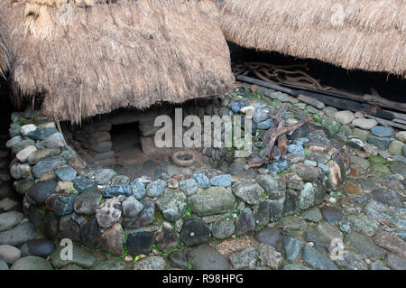 Häuser im traditionellen Landwirt in Bontoc Museum in Bontoc, Bontoc Reisterrassen, Bergregion, Luzon, Philippinen, Asien, Südostasien Stockfoto