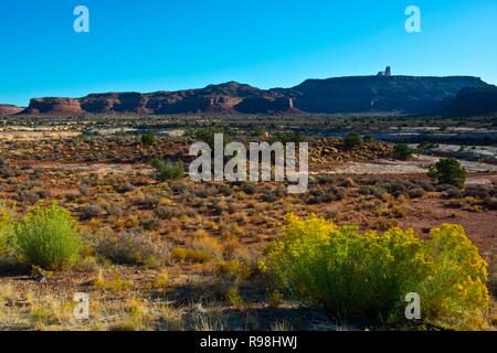 Utah Fry Canyon und Jacobs Stuhl Stockfoto