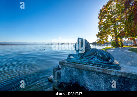 Tutzing, Starnberger See, Deutschland Stockfoto