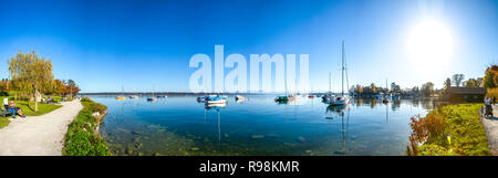 Tutzing, Starnberger See, Deutschland Stockfoto