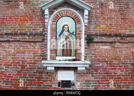 Religiöse Heiligtum und Sammelbox für wohltätige Arbeit in Venedig Stockfoto