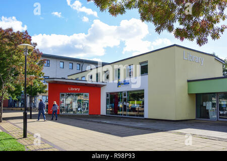 Yate Bibliothek, West Walk, Yate Einkaufszentrum, Kennedy, Yate, Gloucestershire, England, Vereinigtes Königreich Stockfoto