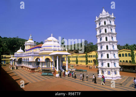 Shri Mangesh Tempel, Ponda, Goa, Maharashtra, Indien Stockfoto