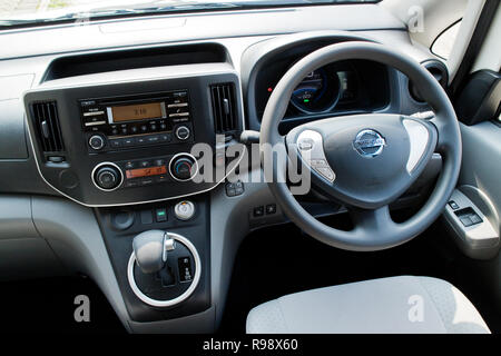 Hongkong, China, 22.August 2018: Nissan VAN NV200 2018 Innenraum 22.August 2018 in Hongkong. Stockfoto