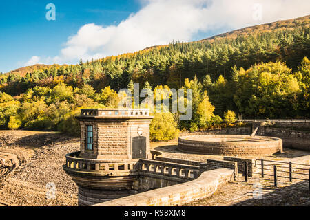 Dürre in Derbyshire Ladybower, Ray Boswell Stockfoto