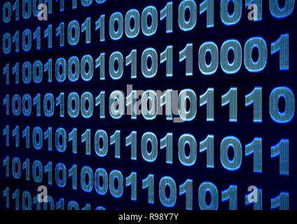 Internet Konzept-mit binären Code Stockfoto