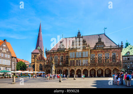 Markt, Bremen, Deutschland Stockfoto