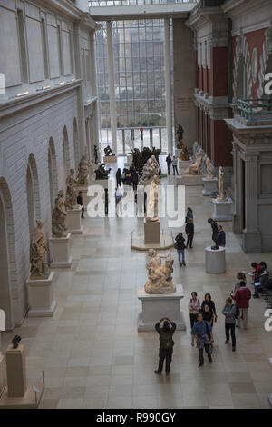 Carroll und Milton Petrie europäische Skulptur Gericht. Metropolitan Museum of Art, New York City. Stockfoto