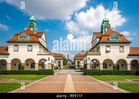 Sprudelhof, Bad Nauheim, Deutschland Stockfoto