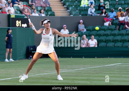 02. Juli 2018. Die Wimbledon Tennis Championships 2018 auf der All England Lawn Tennis und Croquet Club, London, England, UK statt. Elina (Svitolina Stockfoto