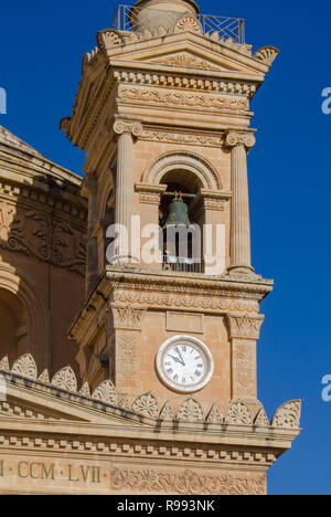 MOSTA, MALTA ,15 DEZEMBER 2018 - Mosta Dom (Kirche St. Maria) Die Pfarrkirche von Annahme Stockfoto